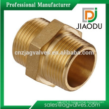 Mâle Mâle M / M Brass Hex Nipple Reducer Connector